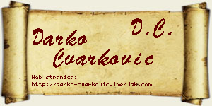 Darko Čvarković vizit kartica